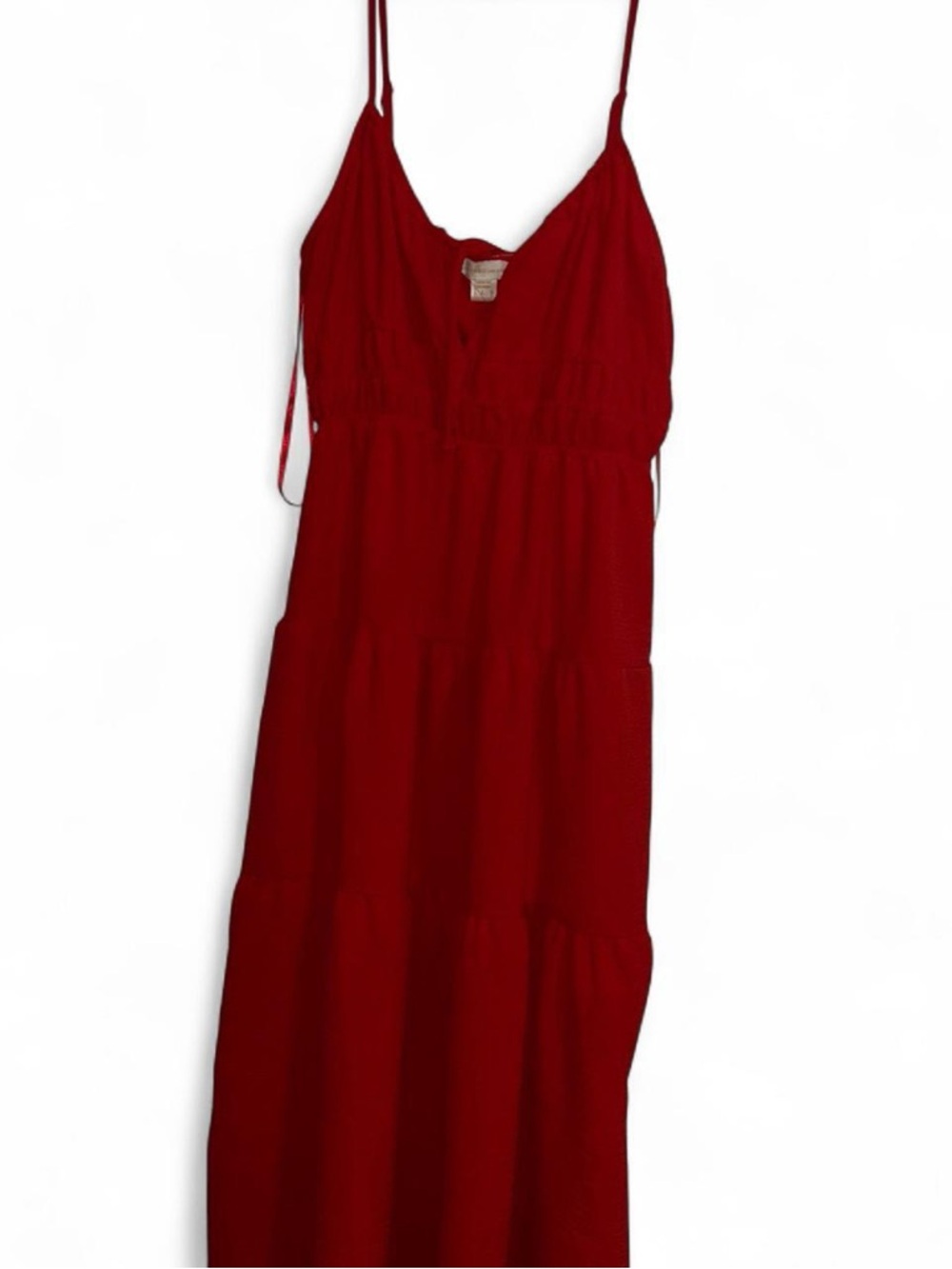 Red Spaghetti-Strap Sundress - Picture 3 of 4